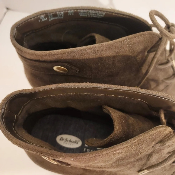 Dr. Scholl's Shoes Olive Green Microfiber Conquer Ankle Booties in Size 7.5M - Picture 6 of 11